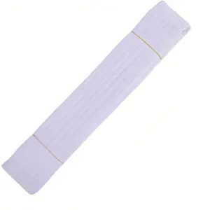 Premium 220cm/87 White Martial Arts Belt for Taekwondo Karate Judo - Double-Layered Cotton Core