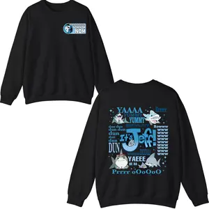 Cute J.E.F.F Voice 2SIDE Funny Tshirt, Shark Gamer Tshirt, Cute Shark Hoodie Fashion Cotton, Full Colors, Full Sizes, For Men, For Women