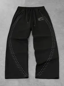 Relcnom Breathable Elastic Fabric Athleisure Style Pants, Comfortable Flexible for Exercise & Daily Wear, Stretchy Gym Workout Bottoms