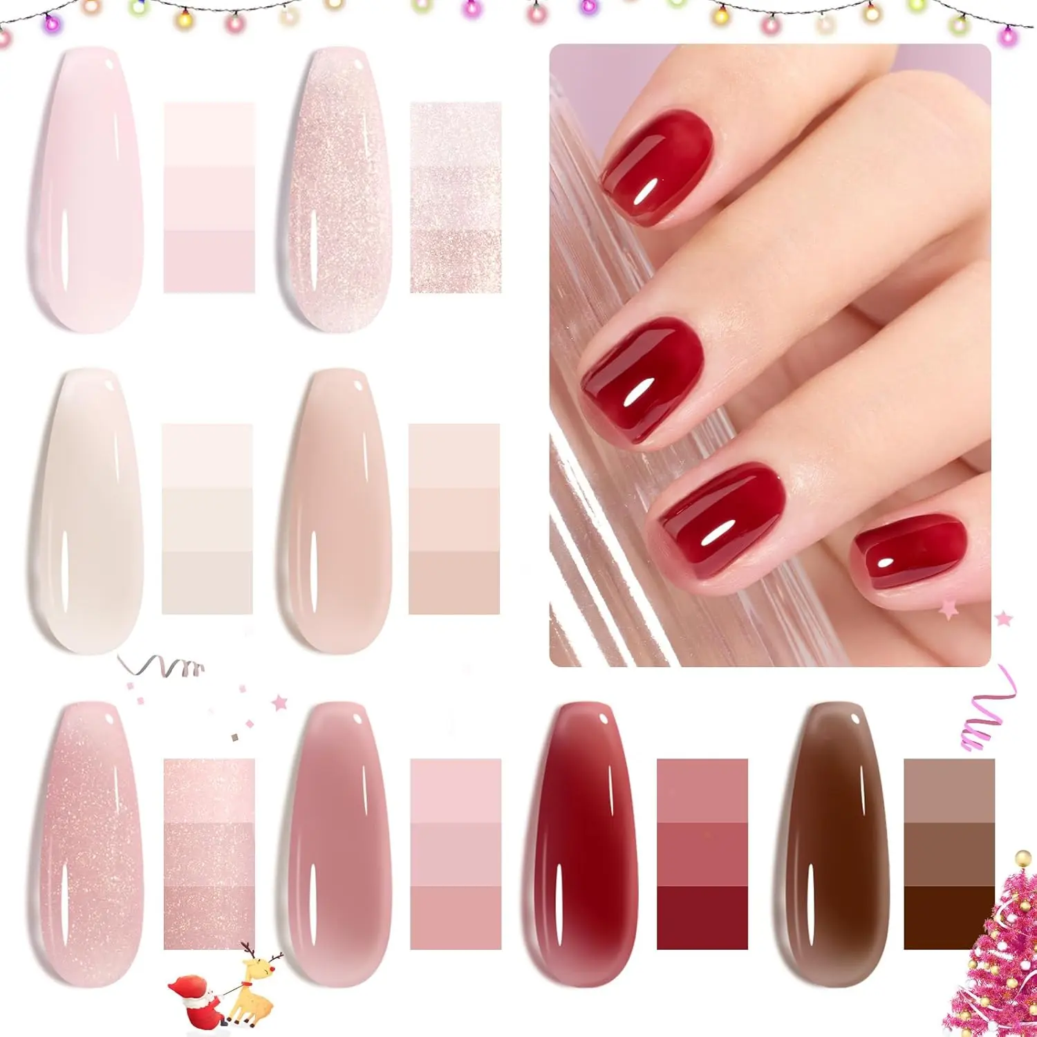 8 Colors Sunset Rose