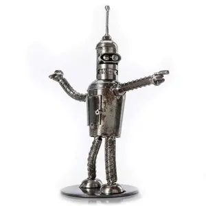 Bender Inspired Recycled Metal Sculpture