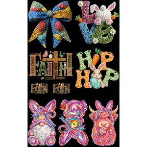 EASTER BOW (1) PREMADE GANGSHEET - 22X36 DTF TRANSFERS - DIRECT TO FILM