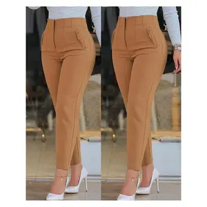 Casual Fashion Women's Pants, Slim Fit Office Trousers, Versatile Nine-point Elegant Commuter Pants for Women Womenswear Bottom linen pants baggy sweatpants teacher outfits cargo pants work outfits women