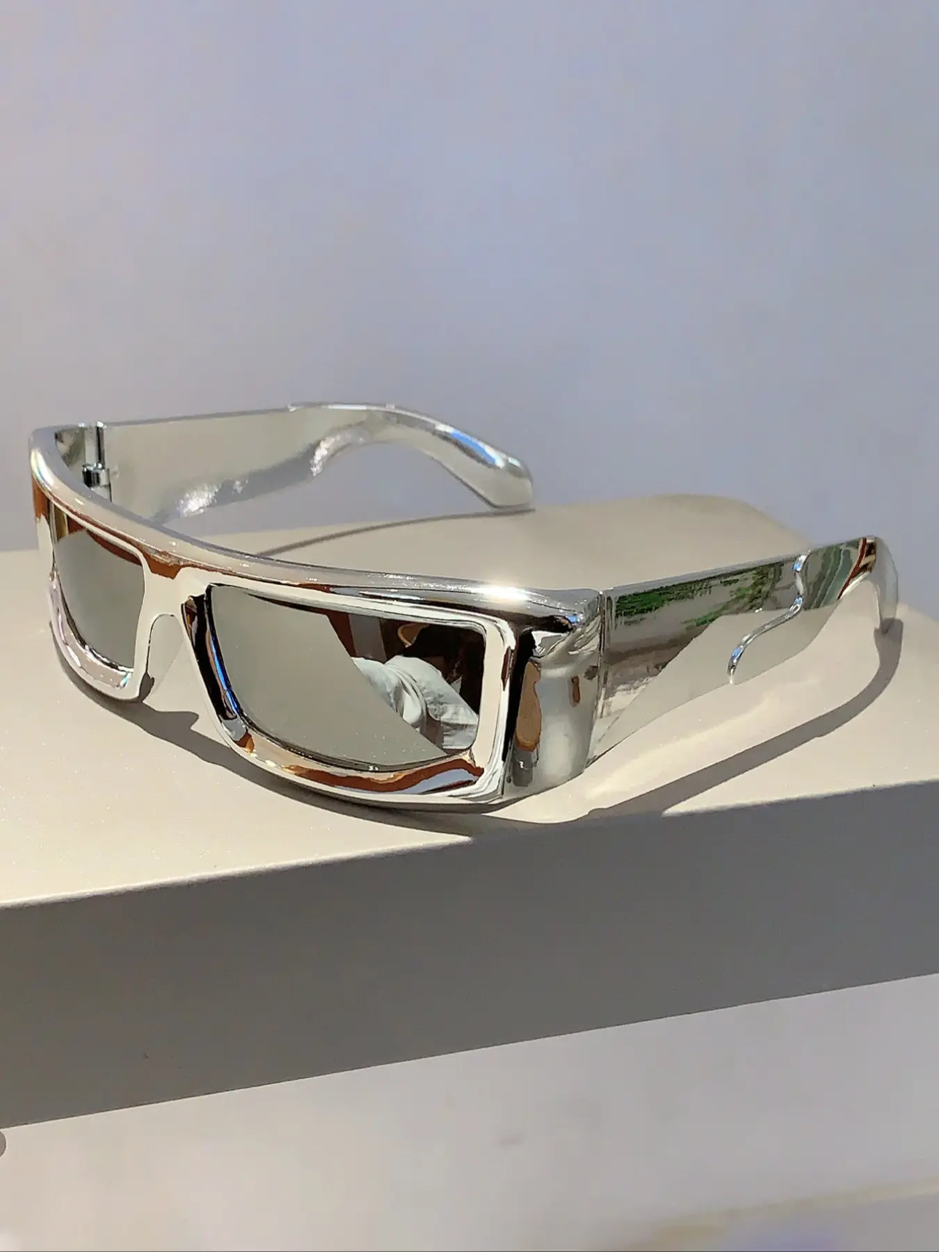 Unisex Fashion Eyeglass Frames, Electroplated Trendy Design, Minimalist Decorative Glasses, Stylish Trendy Eyewear