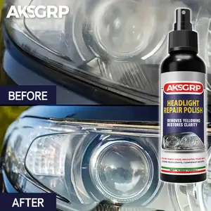 120ml AKSGRP Headlight Repair Fluid – Fix Dull, Yellow & Scratched Vehicle Headlights