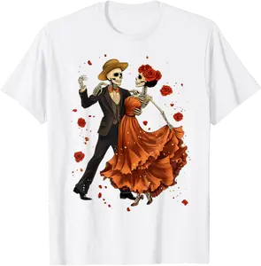 Day Of The Dead Dancing Skeletons Dia De Los Muertos Mexican T-Shirt - Alaishasmith Shop 42B0F9XHGCZY