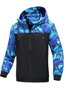Men's Camouflage Tactical Jacket Spring & Fall Outdoor Sports Coat Casual Outerwear Fitted Design Suitable for Outdoor Travel