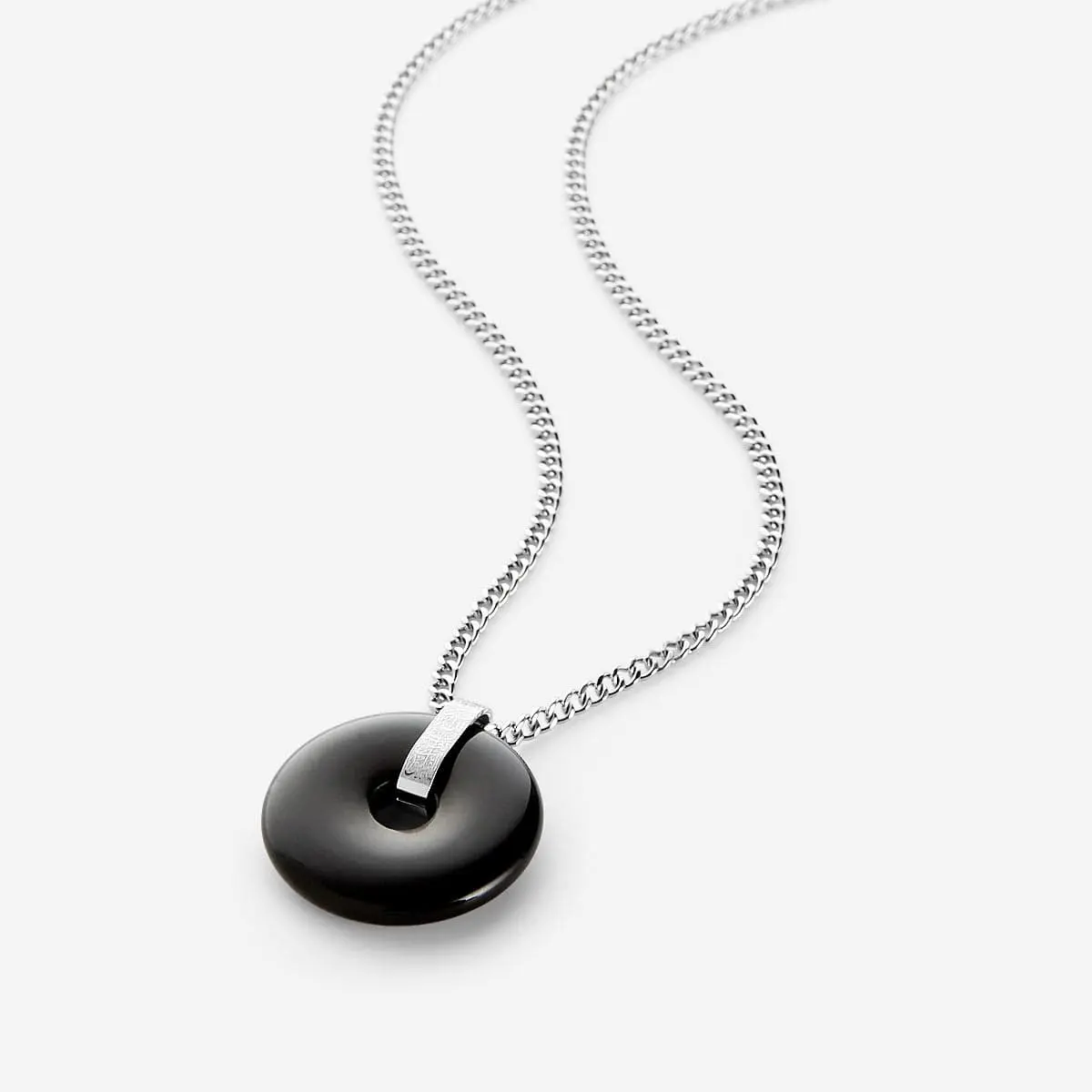 “Surely in the remembrance of Allah, hearts find comfort” Stone Necklace