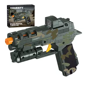 400+PCS camouflage P320 Building Block Sets, Collectible Model Building Bricks Kit, Unique decor Toys Gifts for Teens and Adults, Stress Relief Toy, Fathersdaygift