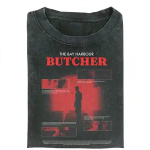 Vintage Bay Harbor Butcher Shirt – Dexter TV Show Graphic Tee – Retro 90s Aesthetic T-Shirt – Classic Crew Neck Streetwear