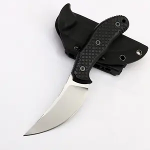 Outdoor camping hunting straight knife can be used as a kitchen multi-purpose knife G10 handle Kydex scabbard
