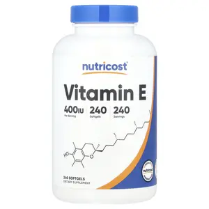 Nutricost Vitamin E, 180 mg (400 IU), 240 Softgels