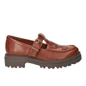 Bella Vita Womens Makell Comfort Lug Sole Slip On Loafers Casual - Brown