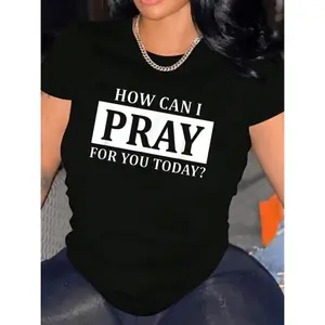 Women Casual Short Sleeve Tee 1 Pcs 100% Heavy Cotton - Comfortable Crew Neck, Soft Adorable Tees Tops