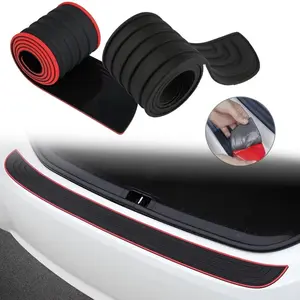 Universal Car Trunk Protective Strip, Full Adhesive Backing, Door Edge Anti-Collision Scratch Guard, Rubber Bumper Protector, Car Accessories