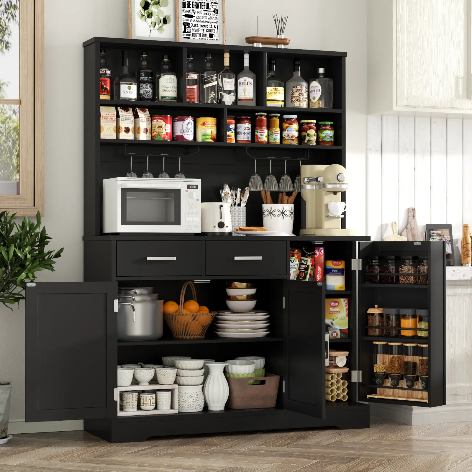 Kitchen Pantry cabinet with storage
