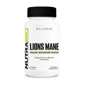 NutraBio Lions Mane Organic 500mg 60VegCaps Tiktok