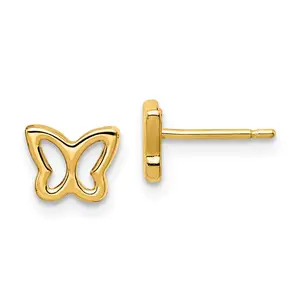 14k Madi K Cut-out Butterfly Post Earrings (0.49 grams)