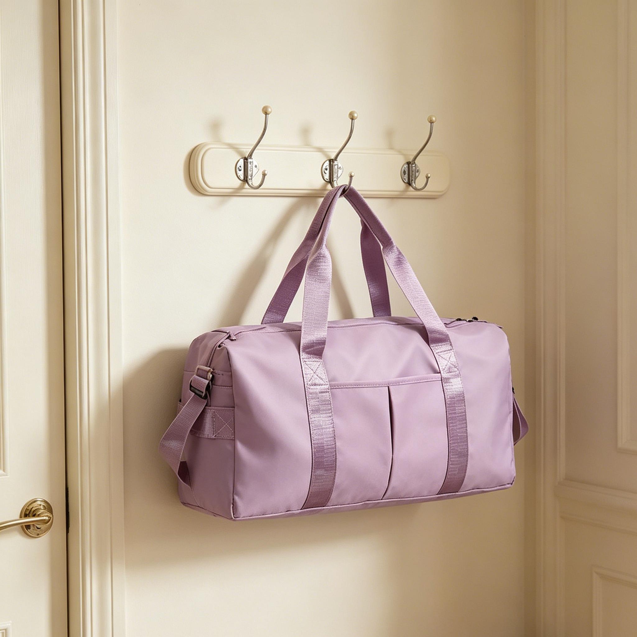 Versatile Gym Bag with Shoe Compartment, Travel Duffel Bag for Weekender, Waterproof Carry on Overnight Bag with Wet Pocket, Multi-functional Hospital Bags for Labor and Delivery