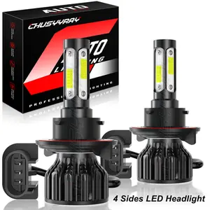 2x Cars Accessories H13/9008 LED Headlight Super White 6000K Bulbs For Ford Expedition 2007-2011  High Lumen Aluminum Profile