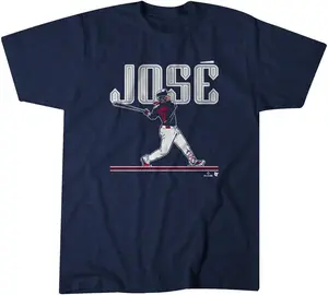 Gildan "Cleveland Baseball Jose Ramirez Swing" Navy Unisex T-Shirt Sweatshirt, Hoodie, Comfort Colors