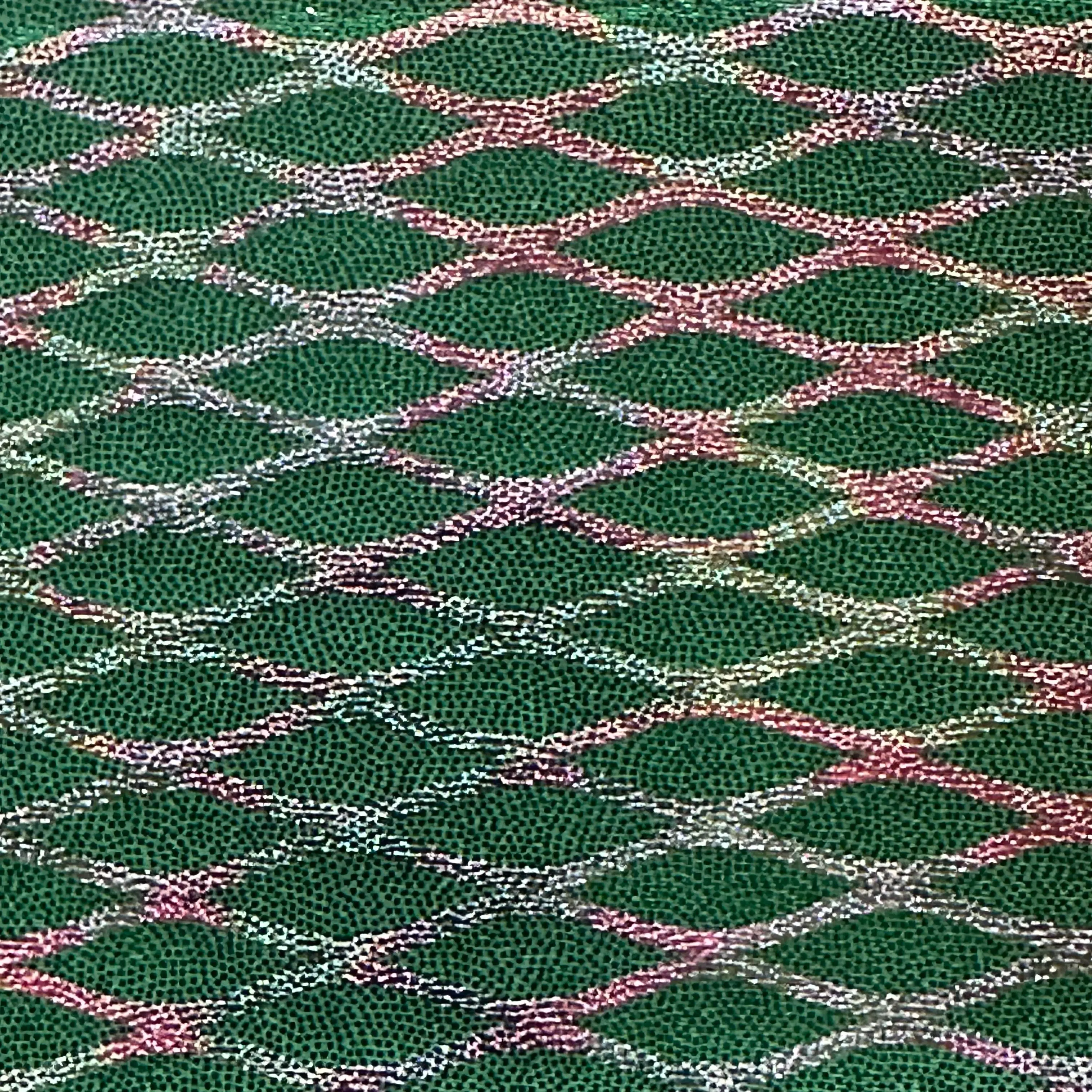 Radiant Double Foil Diamond-Shape Nylon-Spandex Fabric - 80% Nylon Luxe Stretch for Dancewear, Sportswear, Cosplay Costumes, Swimwear, Arm Sleeves | Spandex Palace Dressmaking Fabric, Foil Design
