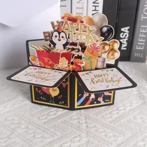 Creative Birthday Card Surprise Pop-Up Box, 3D Pop-Up Graduation Card, Party Decoration Gift Card, Innovative Holiday Greeting Card