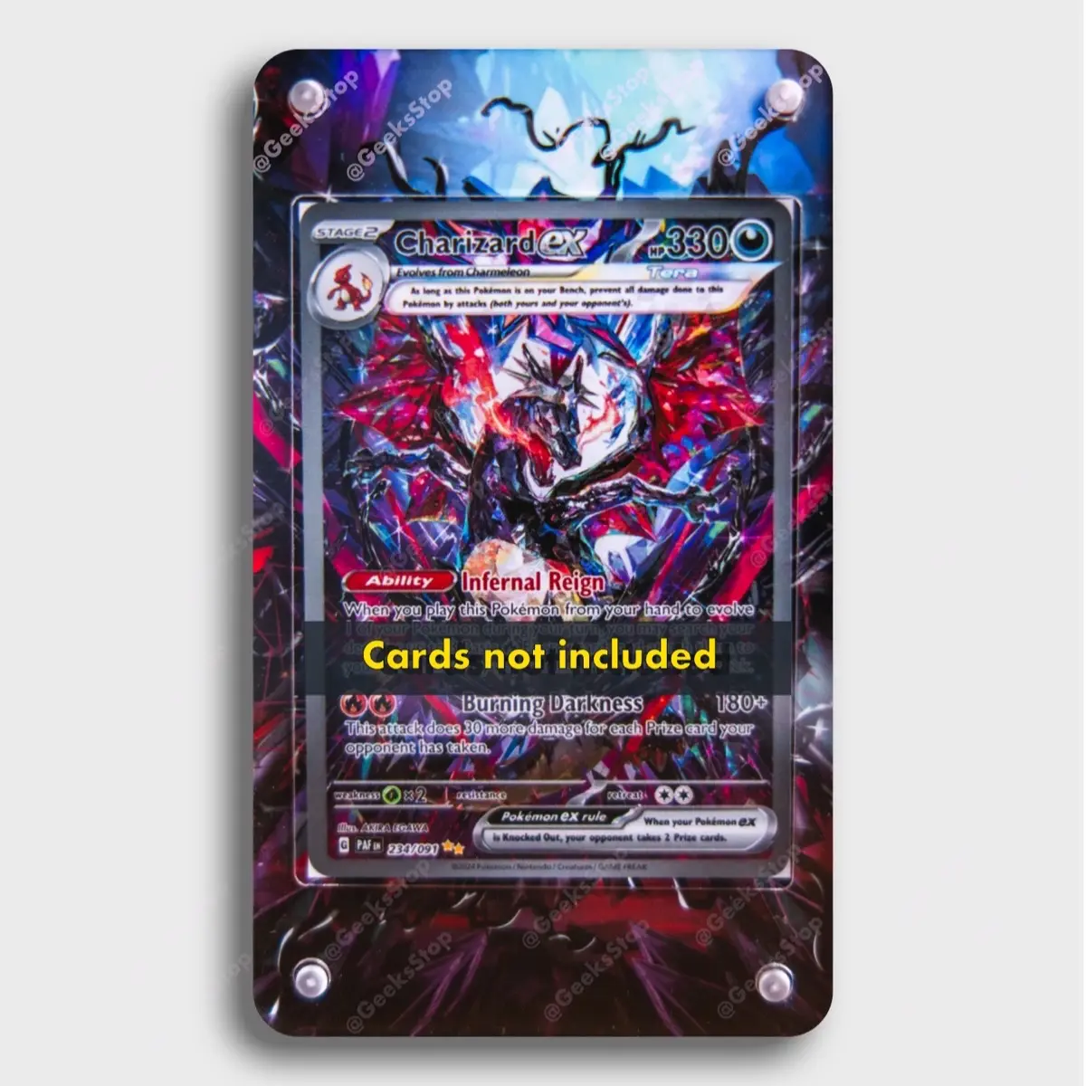Charizard ex Shiny Extended Art Custom Acrylic Card Holder Display Case - TikTok Shop Charizard ex Shiny Extended Art Custom Acrylic Card Holder Display Case - TikTok Shop