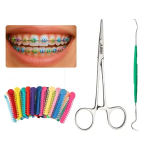DIY Orthodontic Braces Color-Changing Kit, 1040pcs Dental Ligature Ties for Brackets, Easy to Change Braces Color, DIY Dental Orthodontic Accessories for Braces