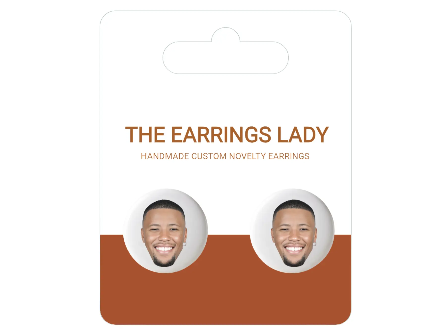 Saquon Barkley Button Stud Earrings