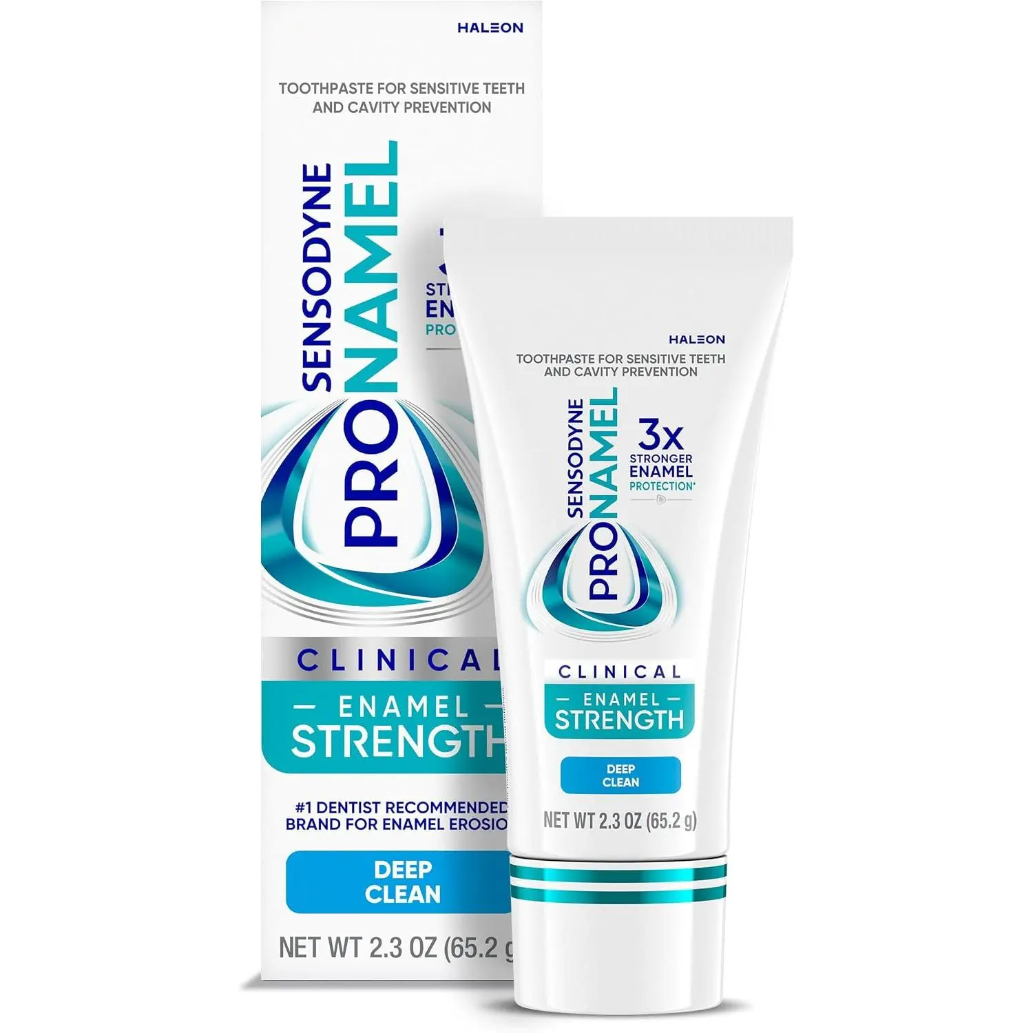 Clinical Enamel Strength Toothpaste, Deep Clean Flavor, Advanced Sensitivity Relief & Acid Defense, 2.3 oz