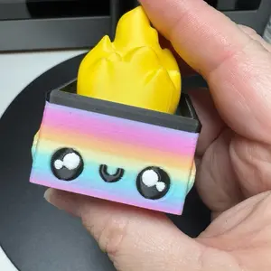 Dumpster Fire Fidget Clicker – Adult Anxiety Tool – Multiple Click Options