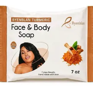 Byenblan Turmeric Face & Body Soap - Natural Cleansing & Moisturizing Dual-Purpose Soap for Facial and Body Use