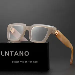 Women's rectangular reading glasses - Retro blue light blocking reader to prevent eye fatigue - 100 to 400 degrees - Reading Eyeglasses