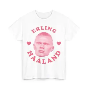 Pink Erling Haaland Unisex T-shirt, Funny Soccer Football crewneck sweatshirt, shirt SDL