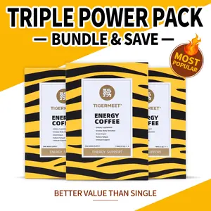 TIGERMEET Energy Coffee 3-Pack (18 Sachets) – Functional Coffee for Daily Energy & Focus | Best Value tiktokshopspringglowup