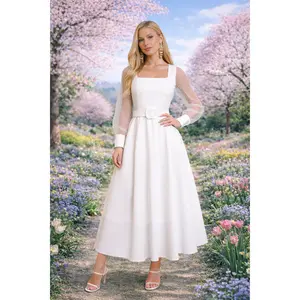 White princess maxi dress