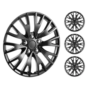 VEVOR Wheel Rim Cover Hubcaps, 16 in Diameter, Sturdy & Durable Scratch-Resistant Hubcap with Snap & Valve Nozzle Hole, ABS & PC Hubcap with High Rigidity & Less Wind Drag, Fits for All Weather Use