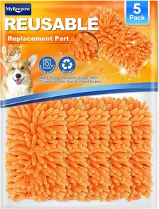 MYKEEPOW Reusable Microfiber Dusters Compatible with Swiffer Duster Refills, Washable 360° Heavy Duty Duster Refills (Handle is Not Included)