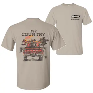 Chevrolet My Country T-Shirt – Vintage Cowboy Truck Graphic Tee, Country Life Retro Shirt, Gift for Farmers & Truck Lovers