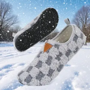 Soft Lightweight Slip-On House Slippers - Cozy Fabric Lining, Non-Slip Rubber Sole for All Seasons Women