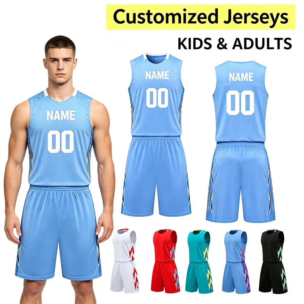 Stretchy Personalized Male Basketball Uniform Set, White Sleeveless Kit with Custom Name & Number for All Ages Casual Streetwear Use, 3Xl, 2Xl, Casual Street Food