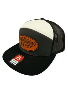 7 Panel leather patch hat