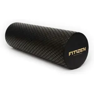 Foam Roller for Muscle Massage, Stiff Back Pain Relief, Physical Therapy, Deep Tissue, Exercise Equipment for Home Gym, Stress, Yoga, Pilates for the Fit Citizen (Black, Mini 12 x 4 Inches)