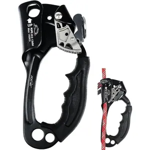 Certified Rope Ascender Aluminum Alloy Rock Climbing Gear Strong Rigging Rappelling Equipment For Rock Climbing, Tree Climbing, Arborist Rescue, Mountaineering, Caving