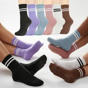 Women’s Grip Socks for Yoga & Pilates – Anti-Skid Barre Socks, Stretchy Breathable Workout Socks for Gym, Dance, Home Fitness & Studio Training