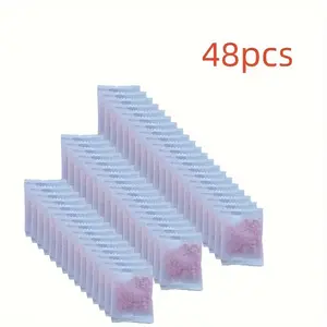 48Pcs Natural Camphor Ball Drawer Closets Deodorizer Camphor Ball Wardrobe Odor Removal Insect-Resistant Moth-Proofing