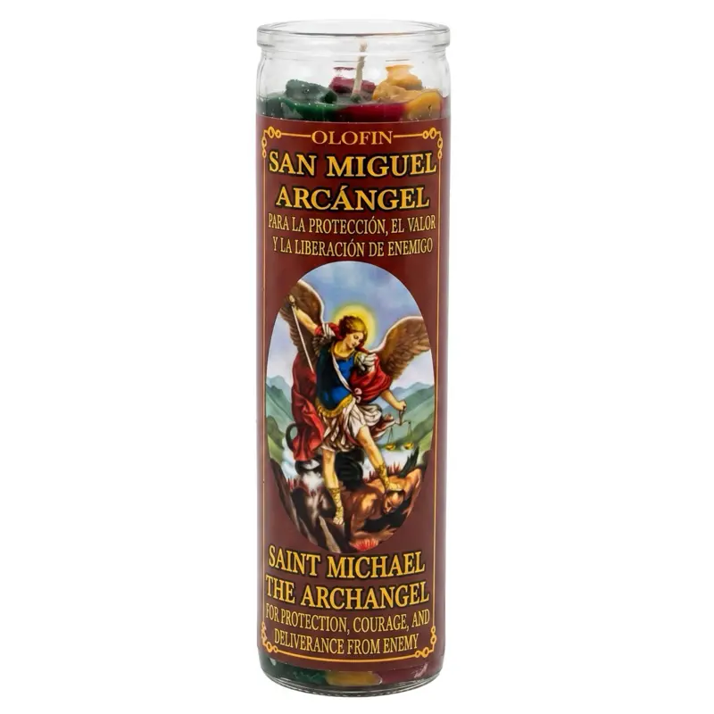 San Miguel Arcangel (Saint Michael The Archangel) Prepared Ritual Candle Perfumed Vela Preparada