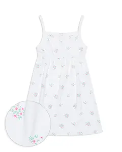 The Organic Rib Dress [Ditsy Floral]