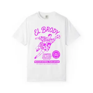 Men's Jorge Campos El Brody Casual Short-Sleeve Rainbow T-Shirt - Mexico Soccer Keeper Vintage Futbol Comfort Colors Menswear Top